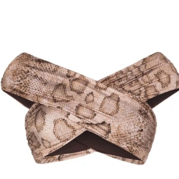 Mara Hoffman Snake Skin Bikini Top (no bottoms) Large UPF 50+ - Picture 1 of 7